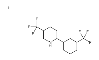 iridium,5-(trifluoromethyl)-2-[3-(trifluoromethyl)cyclohexyl]piperidine结构式