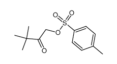 3,3-dimethyl-1-(tosyloxy)butan-2-one结构式