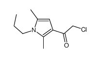Ethanone, 2-chloro-1-(2,5-dimethyl-1-propyl-1H-pyrrol-3-yl)- (9CI) Structure