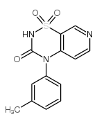 4-(3-甲基苯基)-2H-吡啶并[4,3-e]-1,2,4-噻二嗪-3(4H)-酮1,1-二氧化物图片