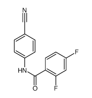 Benzamide, N-(4-cyanophenyl)-2,4-difluoro- (9CI) Structure