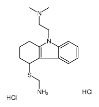 2-[4-(aminomethylsulfanyl)-1,2,3,4-tetrahydrocarbazol-9-yl]-N,N-dimethylethanamine,dihydrochloride Structure