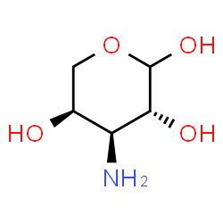 L-Arabinopyranose, 3-amino-3-deoxy- (9CI) structure