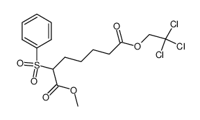 1-methyl 7-(2,2,2-trichloroethyl) 2-(phenylsulfonyl)heptanedioate Structure