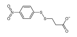 3-((4-nitrophenyl)disulfanyl)propanoate结构式