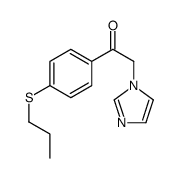 2-imidazol-1-yl-1-(4-propylsulfanylphenyl)ethanone结构式