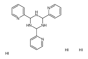 2,4,6-tripyridin-2-yl-1,3,5-triazinane,trihydroiodide Structure