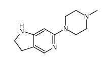 6-(4-methylpiperazin-1-yl)-2,3-dihydro-1H-pyrrolo[3,2-c]pyridine Structure