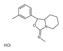 (1R,8aR)-N-methyl-1-(3-methylphenyl)-1,5,6,7,8,8a-hexahydro-[1,3]oxazolo[3,4-a]pyridin-3-imine,hydrochloride Structure