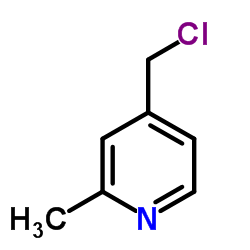 4-(Chloromethyl)-2-methylpyridine structure