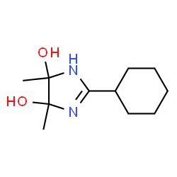 1H-Imidazole-4,5-diol, 2-cyclohexyl-4,5-dihydro-4,5-dimethyl- (9CI)结构式