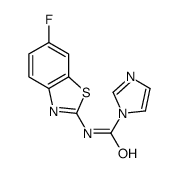 N-(6-fluoro-1,3-benzothiazol-2-yl)imidazole-1-carboxamide结构式