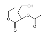 ethyl (2S)-2-acetyloxy-4-hydroxybutanoate结构式
