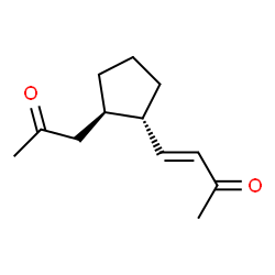 3-Buten-2-one,4-[(1S,2R)-2-(2-oxopropyl)cyclopentyl]-,(3E)-(9CI)结构式