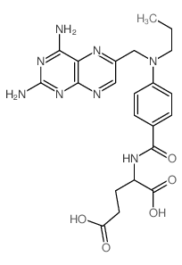 2-[[4-[(2,4-diaminopteridin-6-yl)methyl-propyl-amino]benzoyl]amino]pentanedioic acid structure