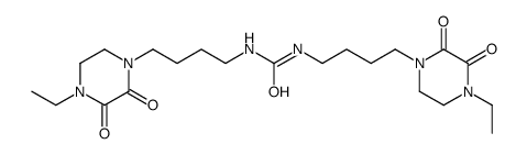 1,3-bis(4-(4-ethyl-2,3-dioxo-1-piperazinyl)butyl)urea结构式