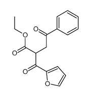 α-(2-Furylcarbonyl)-γ-oxobenzolbutansaeure-ethylester Structure