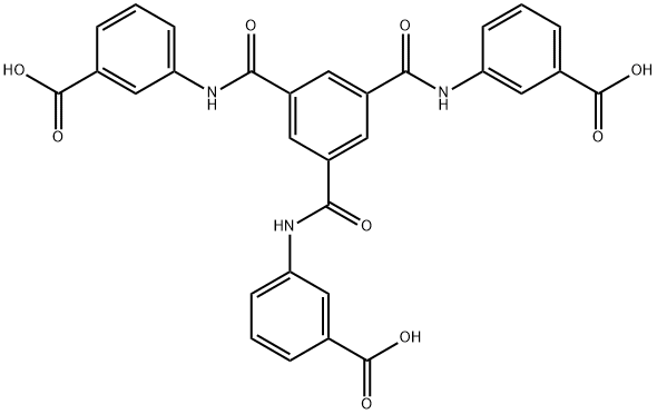 3,3',3''-((苯-1,3,5-三羰基)三(氮杂二基))三苯甲酸结构式