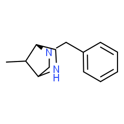 2,5-Diazabicyclo[2.2.1]heptane,7-methyl-2-(phenylmethyl)-,(1R-syn)-(9CI)结构式