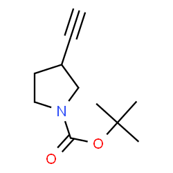 (S)-TERT-BUTYL 3-ETHYNYLPYRROLIDINE-1-CARBOXYLATE structure