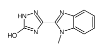 5-(1-methylbenzimidazol-2-yl)-1,2-dihydro-1,2,4-triazol-3-one结构式
