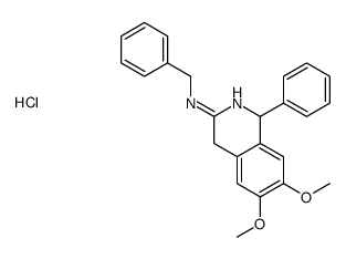 N-benzyl-6,7-dimethoxy-1-phenyl-1,4-dihydroisoquinolin-3-amine,hydrochloride Structure