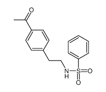 N-[2-(4-acetylphenyl)ethyl]benzenesulfonamide Structure
