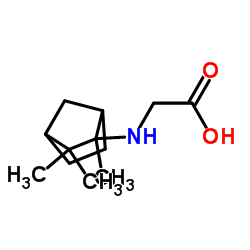 Glycine, N-(2,3,3-trimethylbicyclo[2.2.1]hept-2-yl)- (9CI)结构式