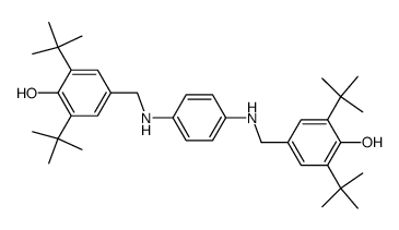 N,N'-bis(3,5-di-tert-butyl-4-hydroxybenzyl)-p-phenylenediamine结构式