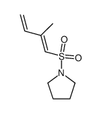 N-<(E)-2-methylbuta-1,3-diene-1-sulfonyl>pyrrolidine结构式