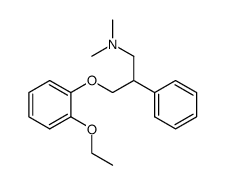 N,N-dimethyl-3-(2-ethoxyphenoxy)-2-phenylpropylamine结构式