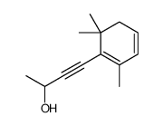 4-(2,6,6-trimethylcyclohexa-1,3-dien-1-yl)but-3-yn-2-ol结构式