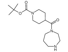 1-(1-tert-butoxycarbonyl-piperidine-4-carbonyl)-[1,4]diazepane Structure