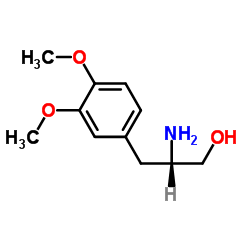 (2S)-2-Amino-3-(3,4-dimethoxyphenyl)-1-propanol结构式