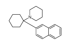 1-(1-naphthalen-2-ylcyclohexyl)piperidine Structure