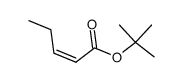 tert-butyl (Z)-pent-2-enoate Structure