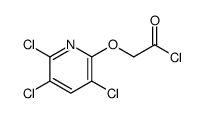 2-(3,5,6-trichloropyridin-2-yl)oxyacetyl chloride结构式