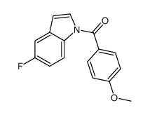 5-fluoro-1-(4-methoxybenzoyl)-1H-indole structure