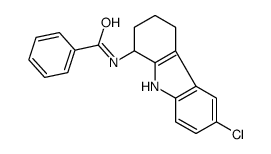 N-(6-chloro-2,3,4,9-tetrahydro-1H-carbazol-1-yl)benzamide Structure
