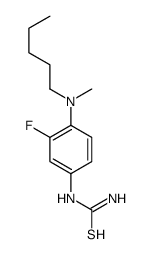 [3-fluoro-4-[methyl(pentyl)amino]phenyl]thiourea Structure