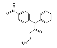 3-amino-1-(3-nitrocarbazol-9-yl)propan-1-one Structure