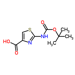 Boc-2-Amino-4-thiazole-carboxylic acid Structure