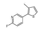 2-fluoro-5-(3-methylthiophen-2-yl)pyridine Structure