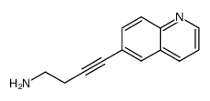 4-(quinolin-6-yl)-3-butyn-1-amine结构式