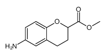 2H-1-Benzopyran-2-carboxylic acid, 6-amino-3,4-dihydro-, methyl ester Structure