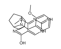 2-amino-4-methoxy-N-[8-[(2-methoxyphenyl)methyl]-8-azabicyclo[3.2.1]oc t-3-yl]pyrimidine-5-carboxamide结构式