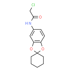 2-chloro-N-spiro[1,3-benzodioxole-2,1'-cyclohexan]-5-ylacetamide结构式