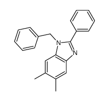 1-benzyl-5,6-dimethyl-2-phenylbenzimidazole结构式