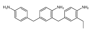 2-[(4-amino-3-ethylphenyl)methyl]-4-[(4-aminophenyl)methyl]aniline结构式