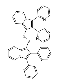 bis-(2,3-di-[2]pyridyl-indolizin-1-yl)-disulfide结构式